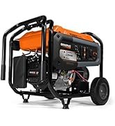 Generac 7713 GP6500E 6500-Watt Portable Generator, Orange/Black