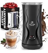 Zulay 4-in-1 Milk Frother and Steamer - Automatic Hot and Cold Foam Maker with Auto Shut Off & Te...
