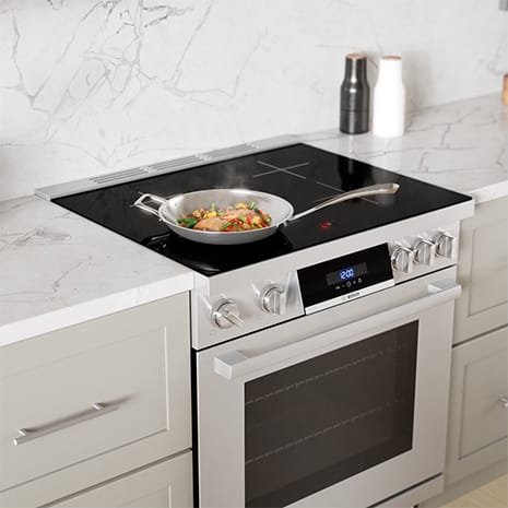 Cook multiple dishes at once on 5 powerful cooking elements that deliver precision, speed, and efficiency