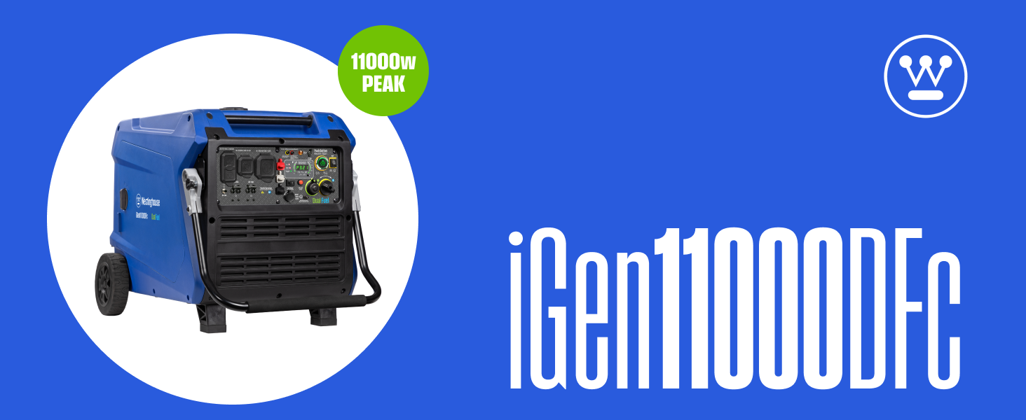 generator, inverter, portable, Westinghouse iGen11000DFC