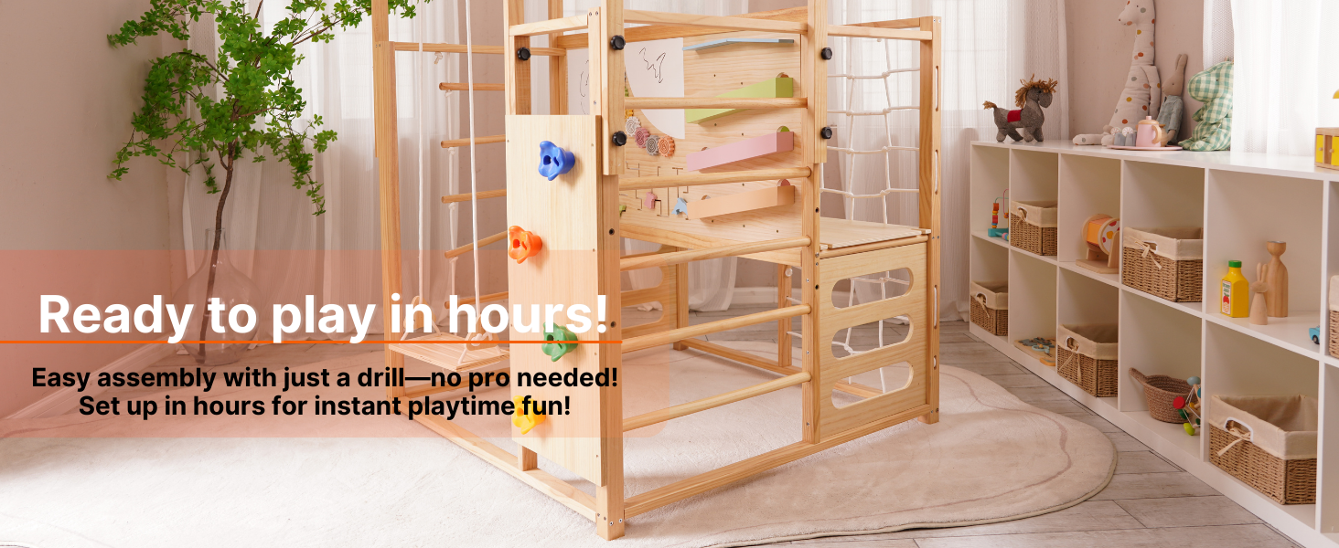 features of kids' indoor climbers