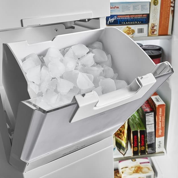 IN-DOOR-ICE system to save shelf space. IN-DOOR-ICE system to save shelf space.